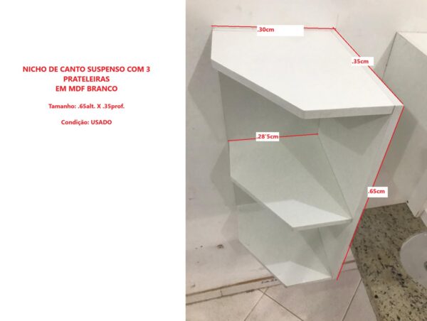 Nicho de Canto em MDF